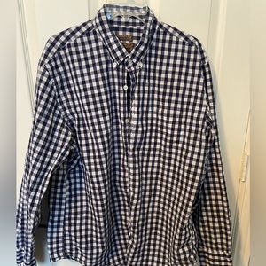 Blue Pronto Uomo checkered button down